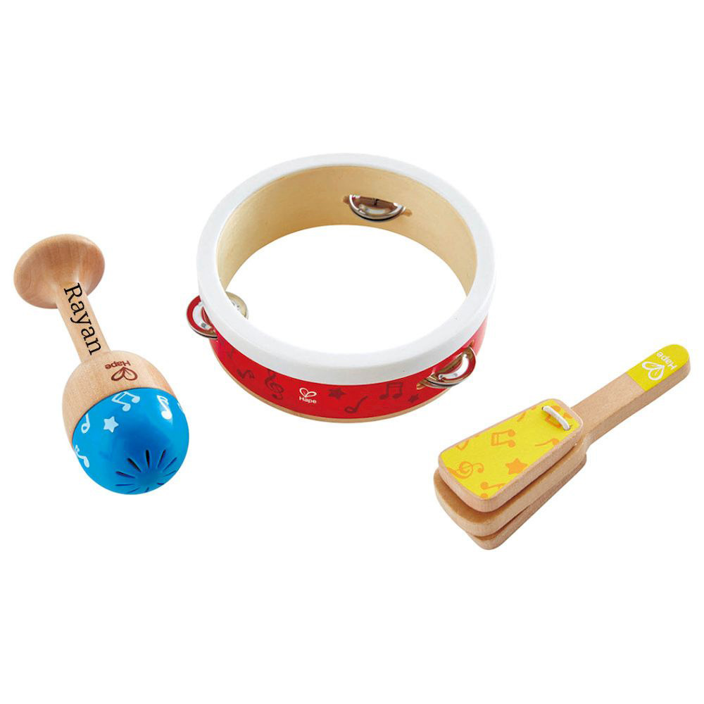Hape - Personalized Junior Percussion Set - 3 Pc Set