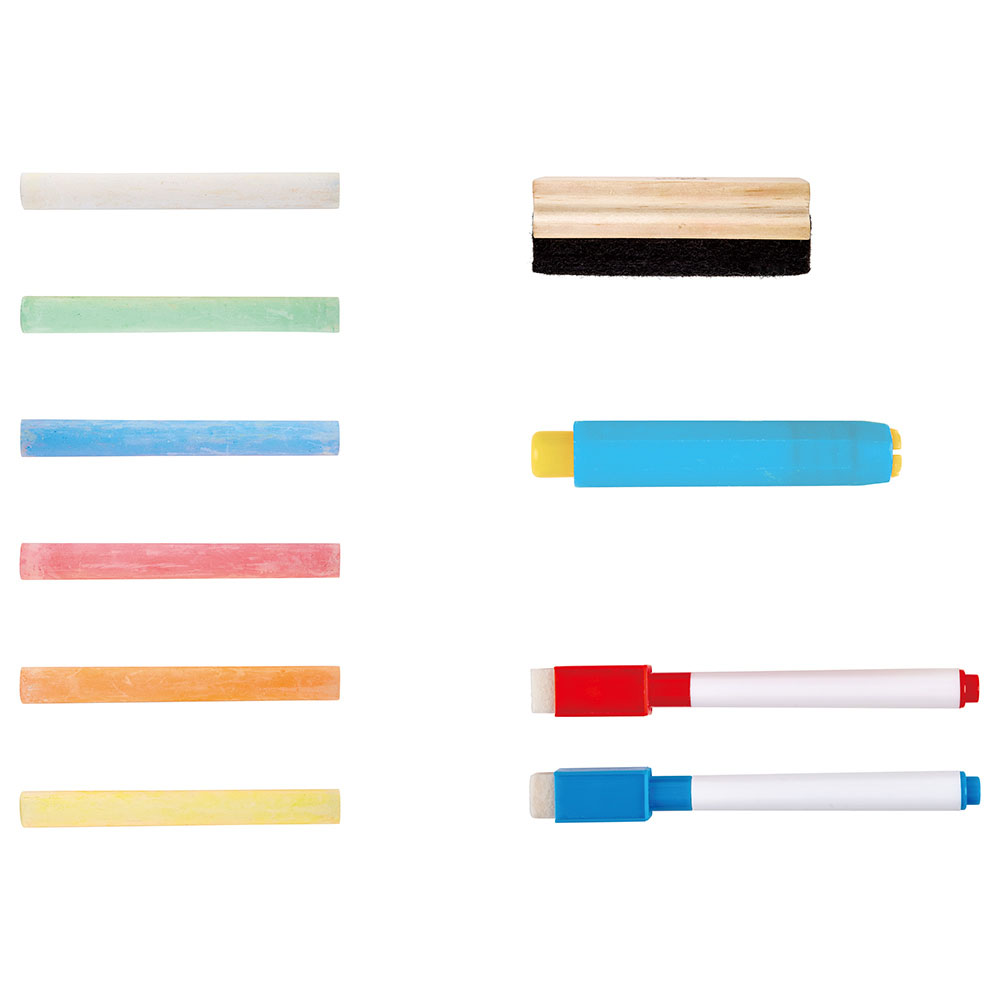 Hape - Personalized Foldable Double-Side Tabletop Store And Go Easel