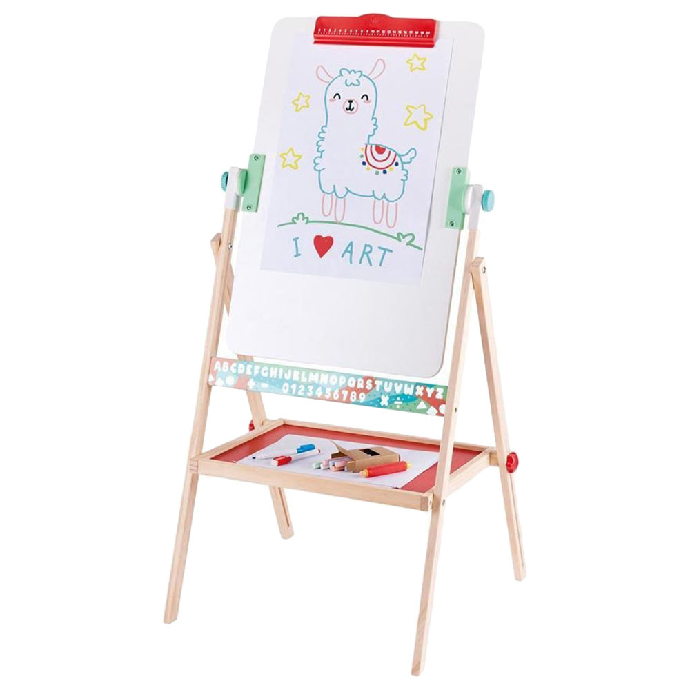 Hape - Personalized Foldable Double-Sided Flip Flat Wooden Easel