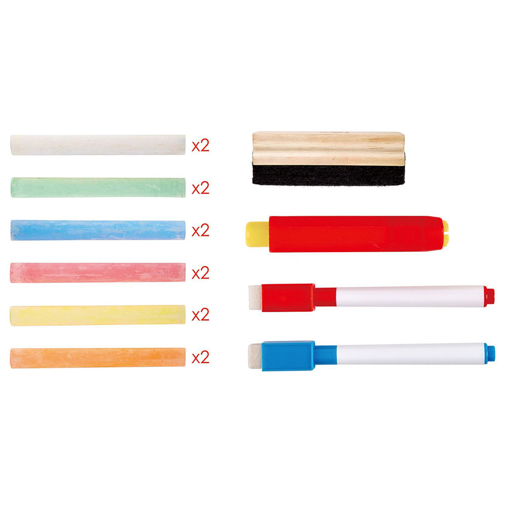 Hape - Personalized Foldable Double-Sided Flip Flat Wooden Easel
