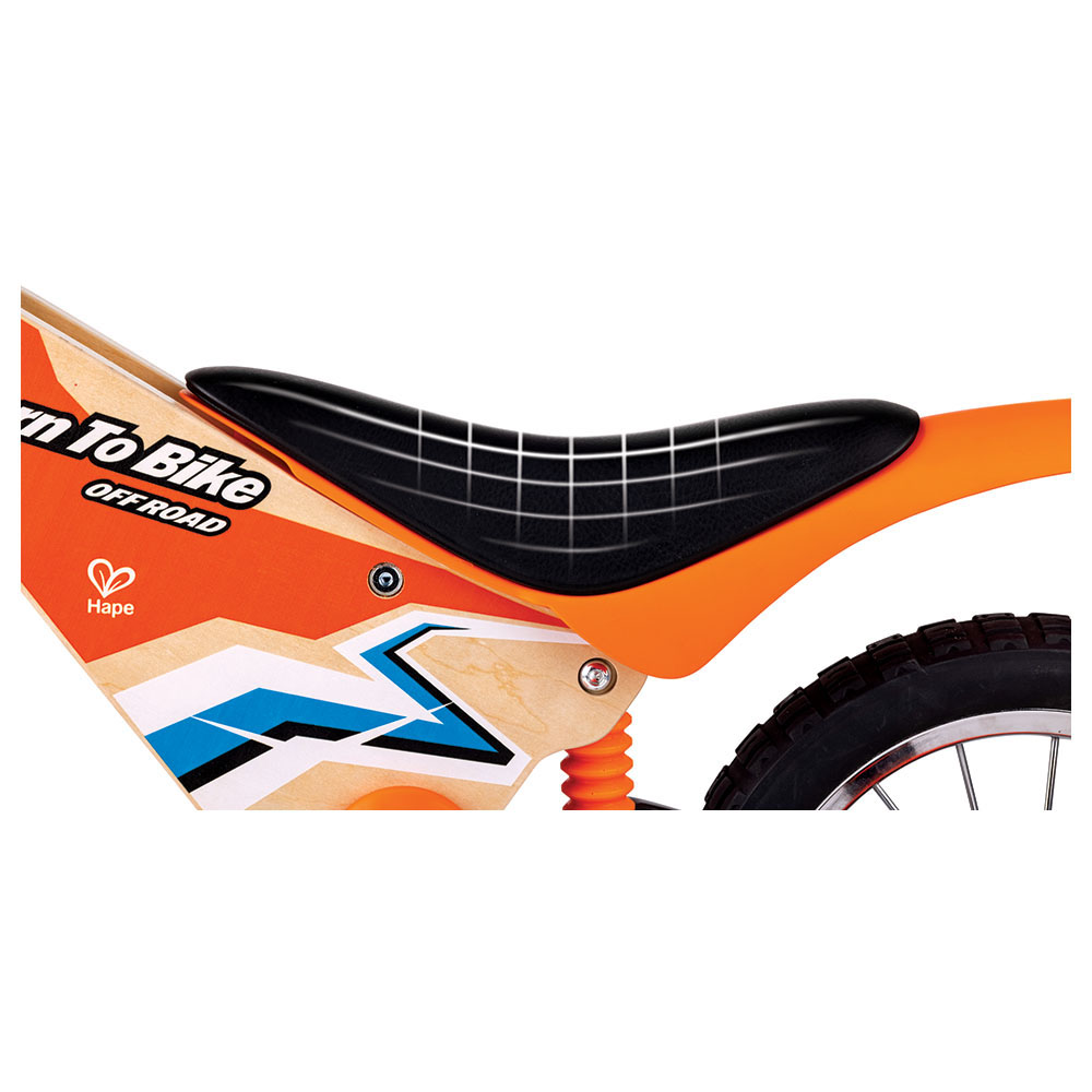 Hape - Personalized Kids Off Road Balance Bike - Orange