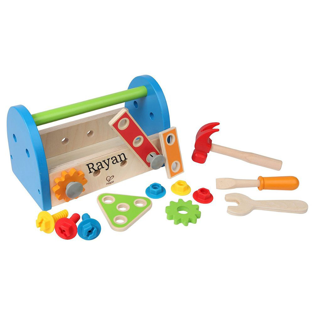 Hape - Personalized Fix-It Tool Box - 14 Pc Set
