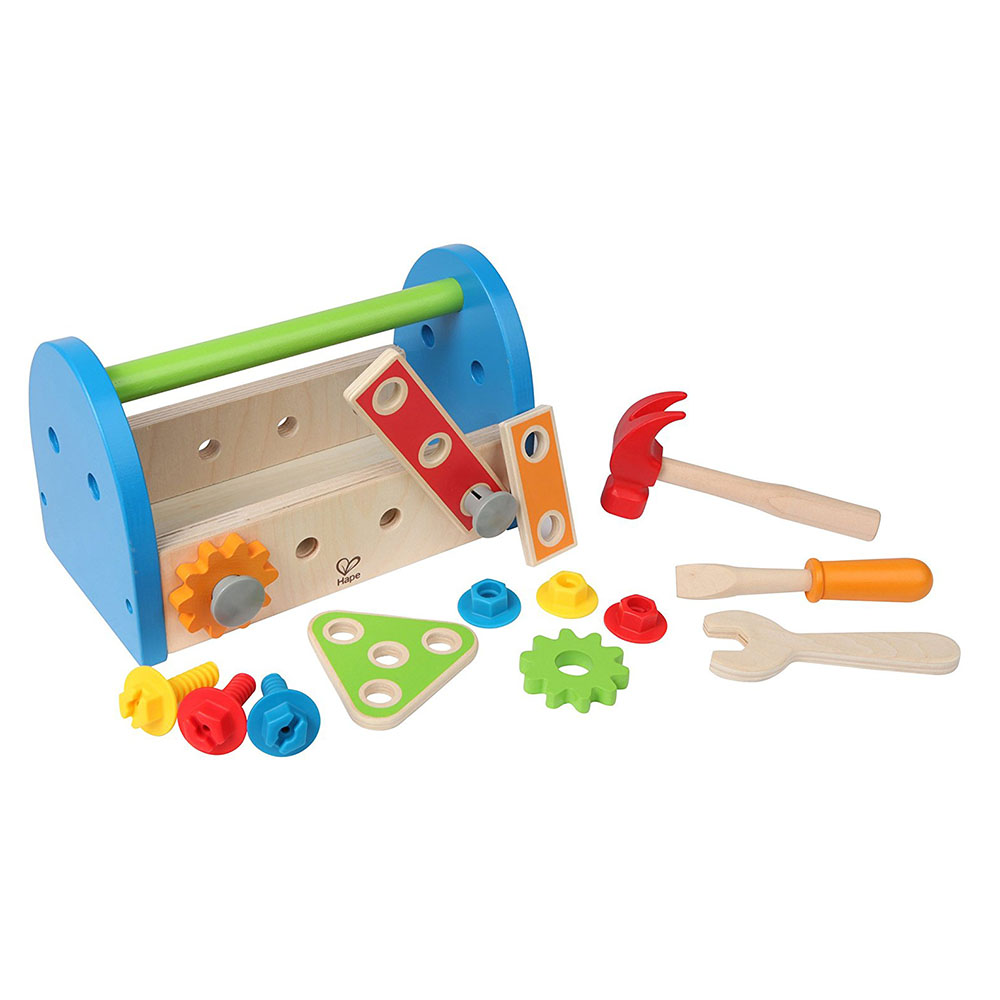 Hape - Personalized Fix-It Tool Box - 14 Pc Set