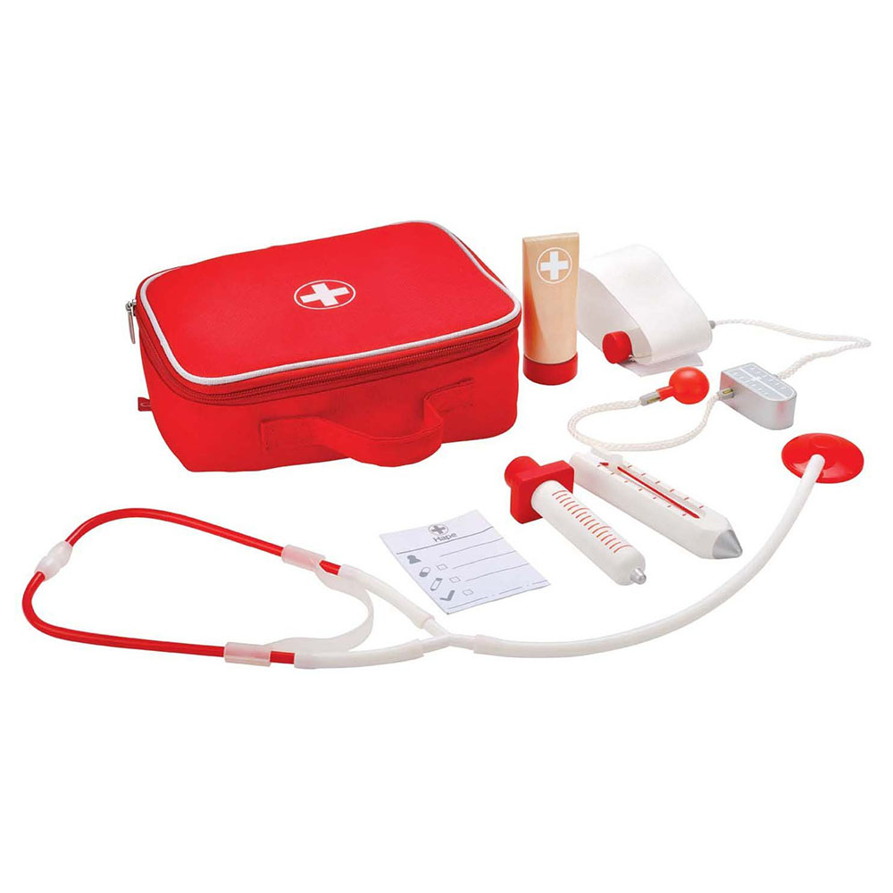 Hape - Personalized Doctor On Call Playset - 7 Pc Set