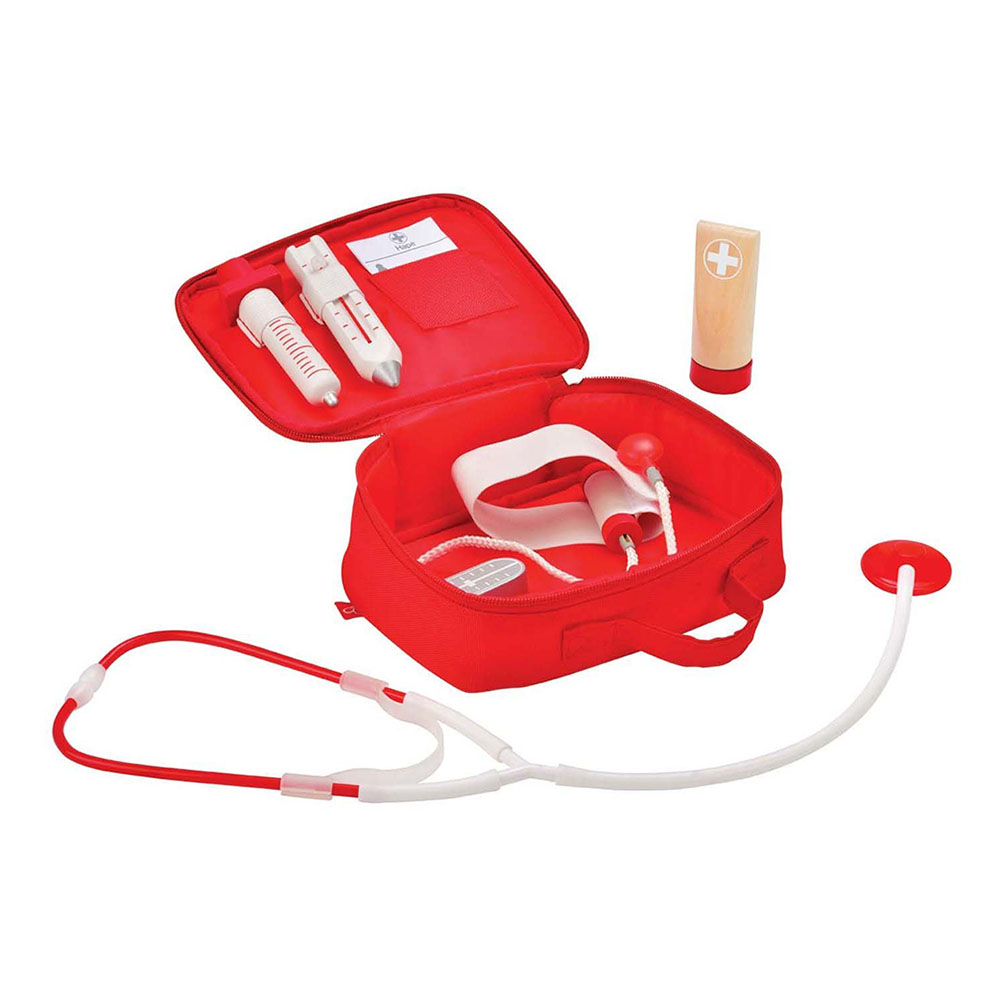 Hape - Personalized Doctor On Call Playset - 7 Pc Set