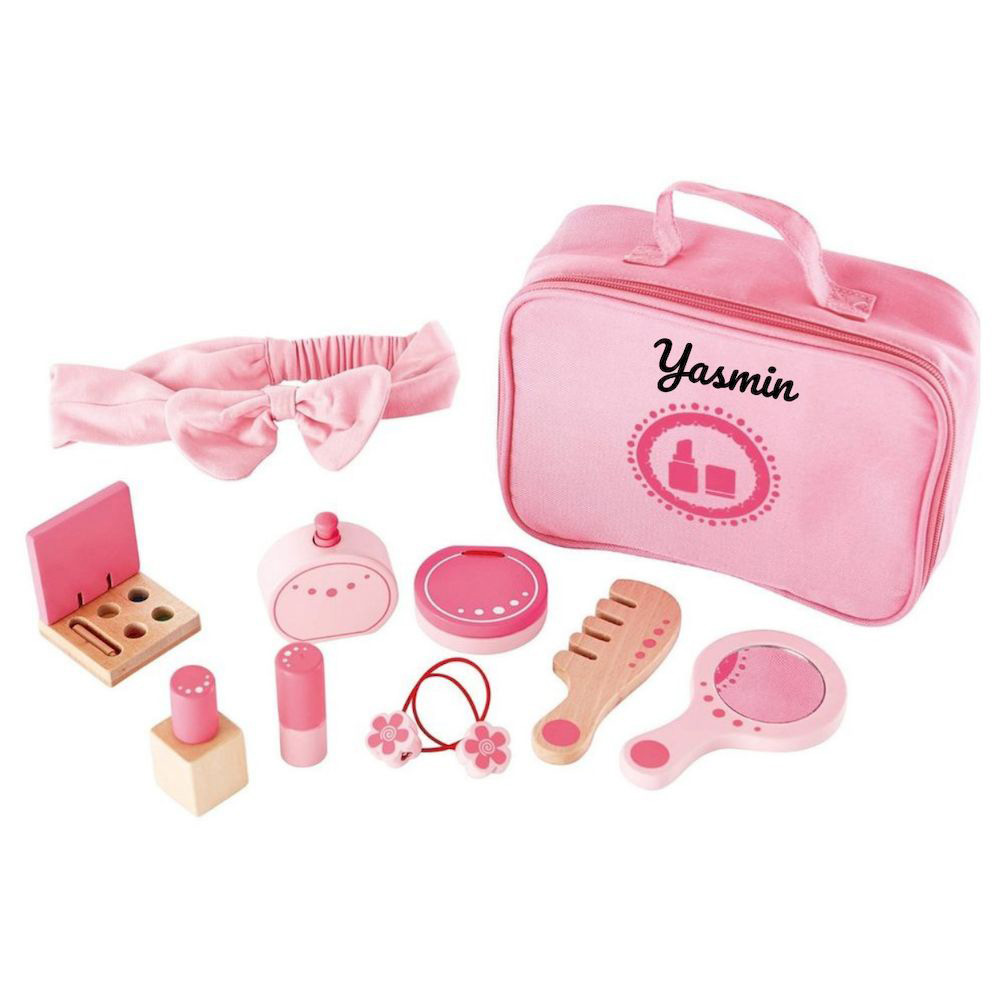 Hape - Personalized Beauty Belongings Make-Up Playset - 11 Pc Set