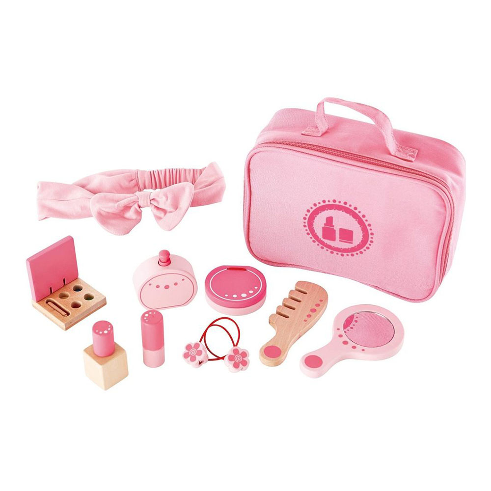 Hape - Personalized Beauty Belongings Make-Up Playset - 11 Pc Set