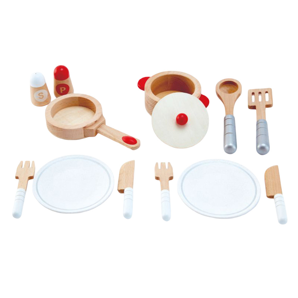 Hape - Personalized Cook And Serve Playset - 13 Pc Set