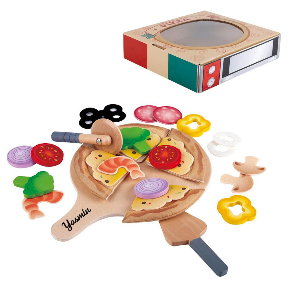 Hape - Personalized Perfect Pizza Playset - 29 Pc Set