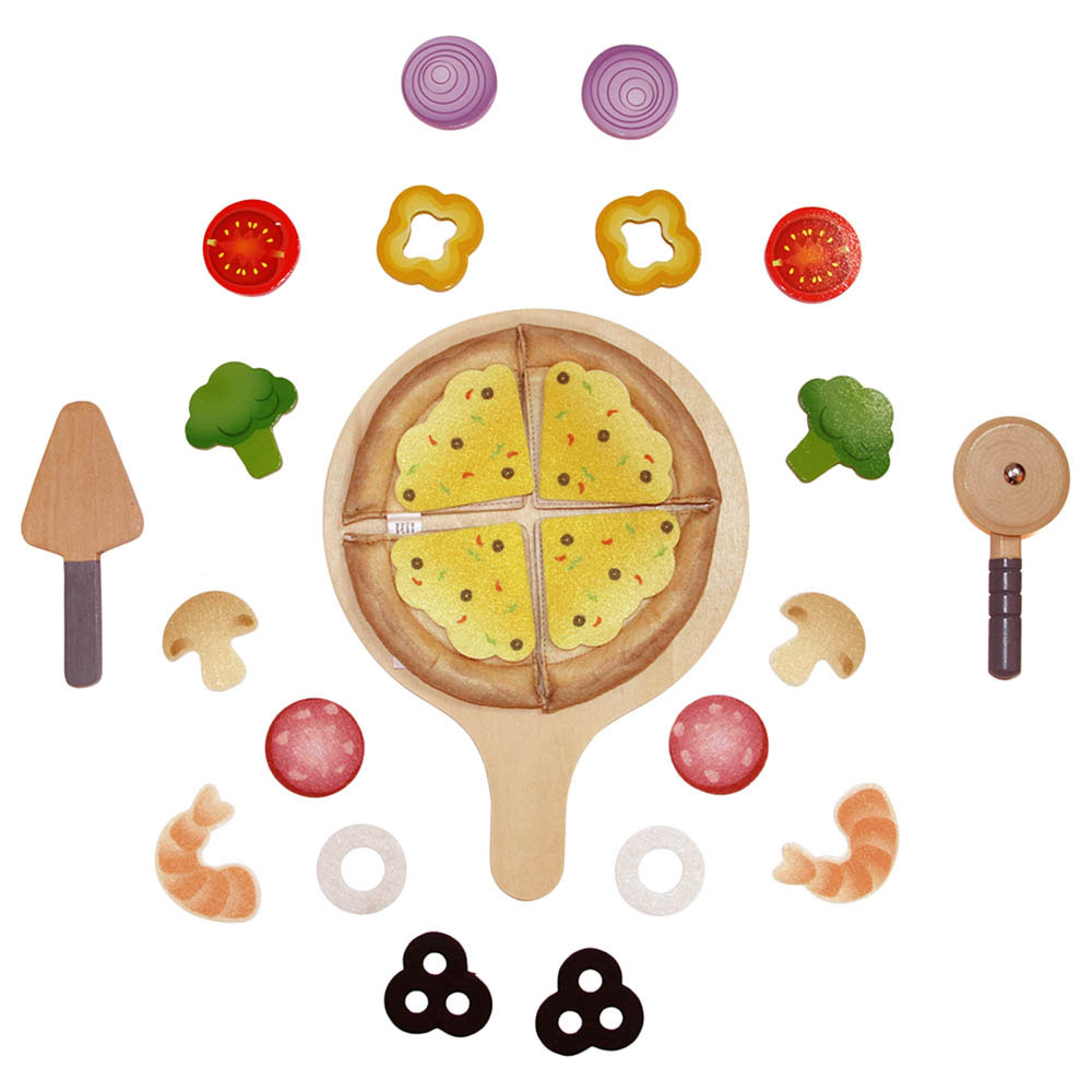 Hape - Personalized Perfect Pizza Playset - 29 Pc Set