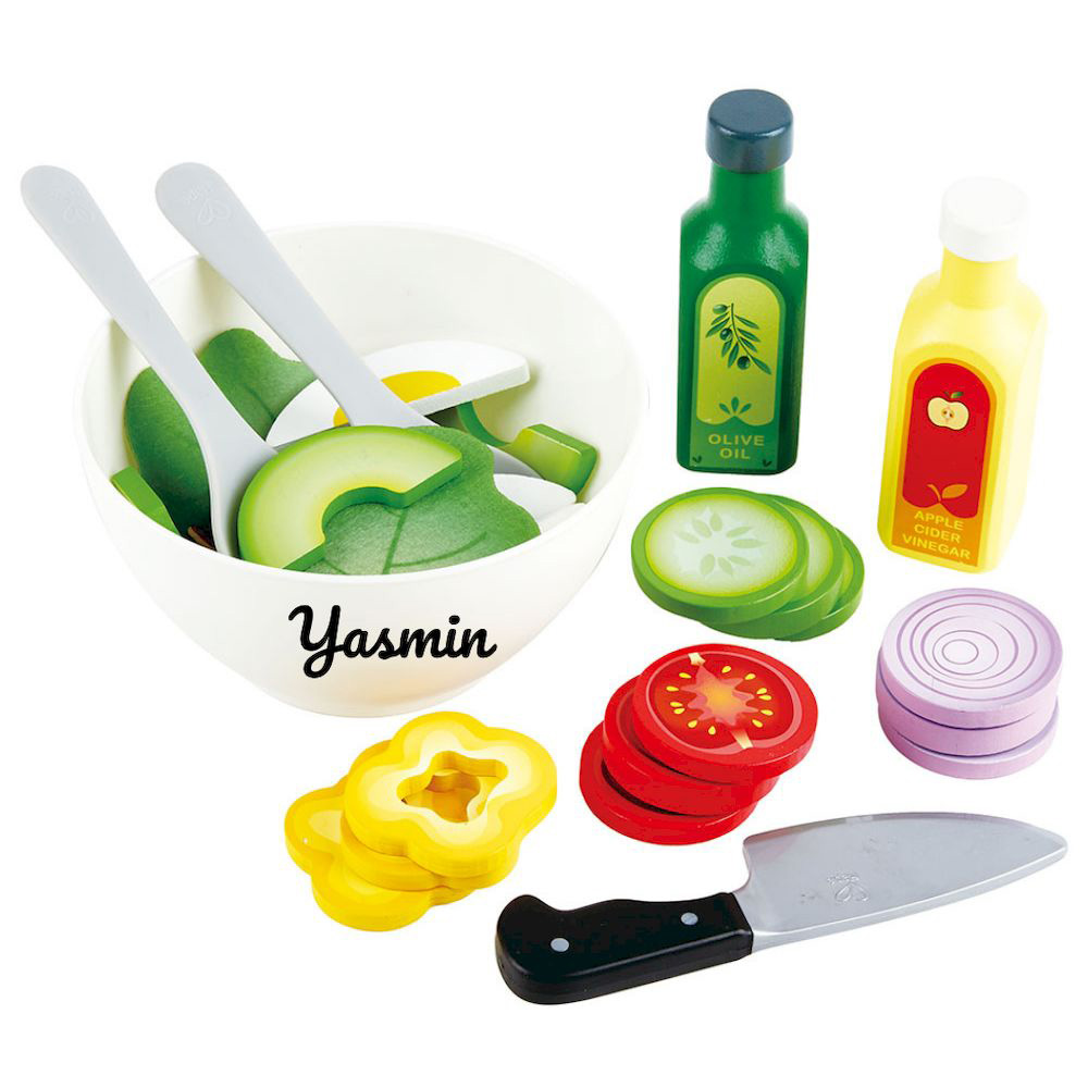 Hape - Personalized Healthy Salad Playset - 39 Pc Set