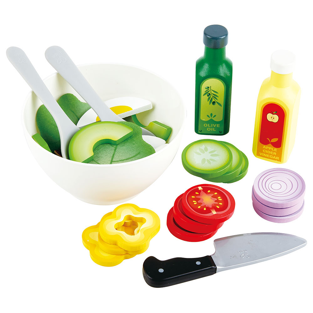 Hape - Personalized Healthy Salad Playset - 39 Pc Set