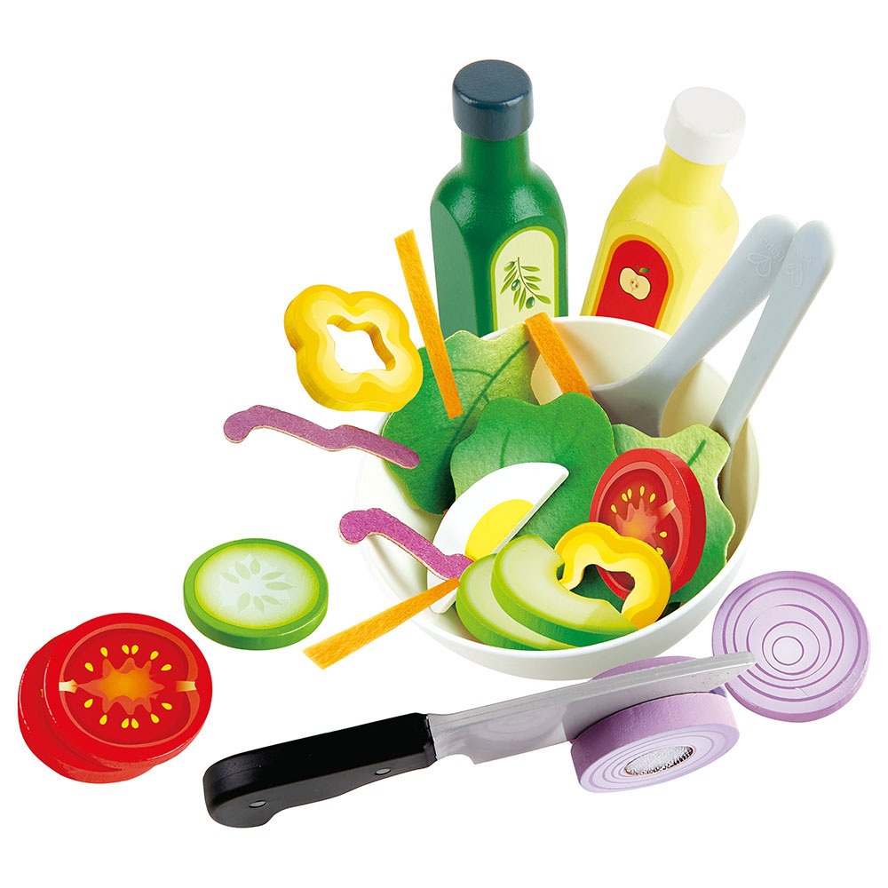 Hape - Personalized Healthy Salad Playset - 39 Pc Set