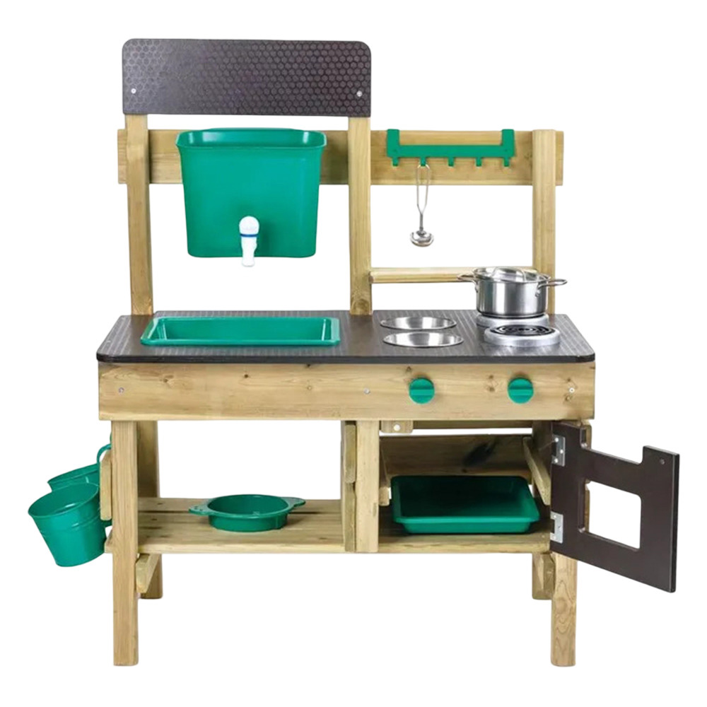Hape - Personalized Outdoor Kitchen Playset With Accessories - 10 Pc Set