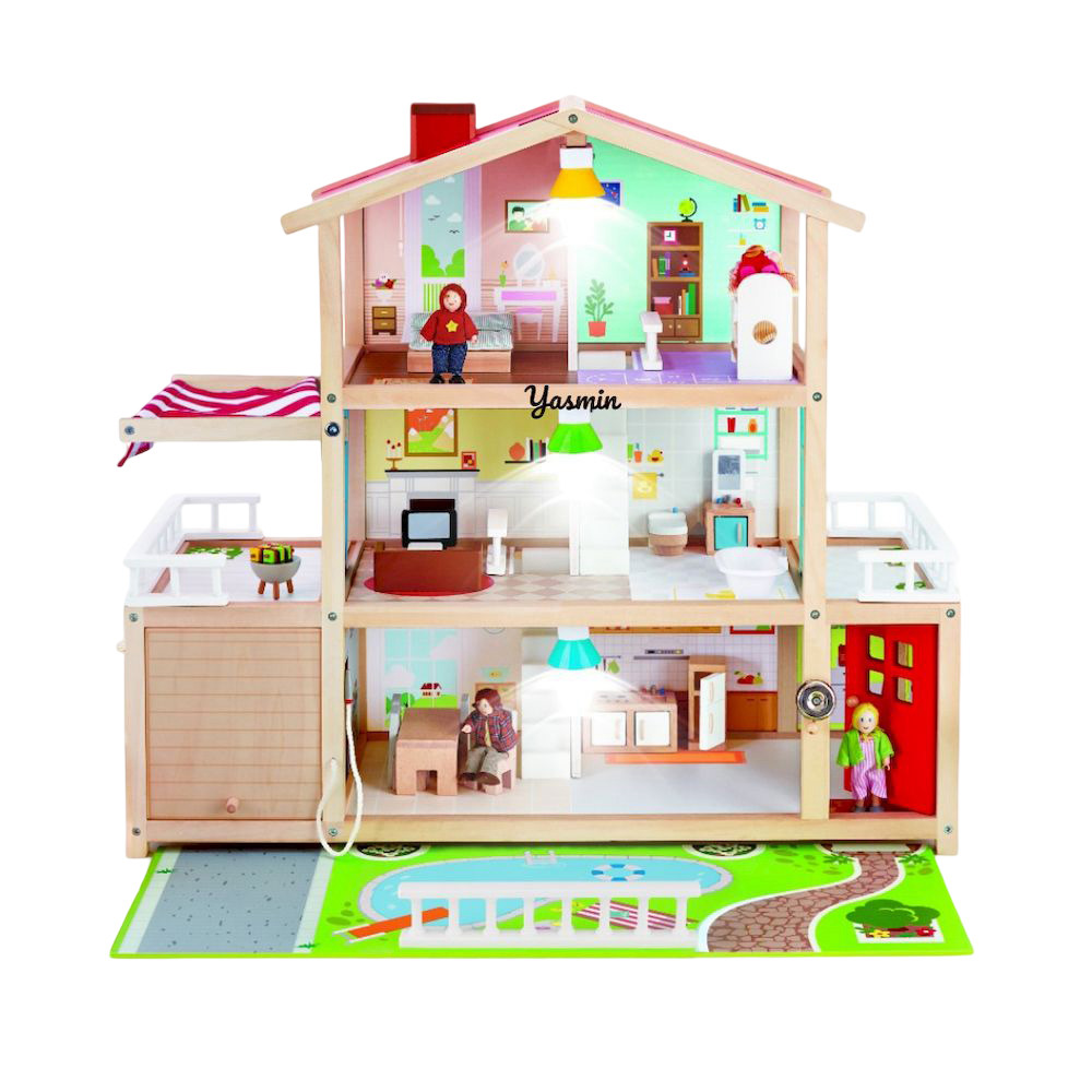 Hape - Personalized Doll Family Mansion - 29 Pc Set