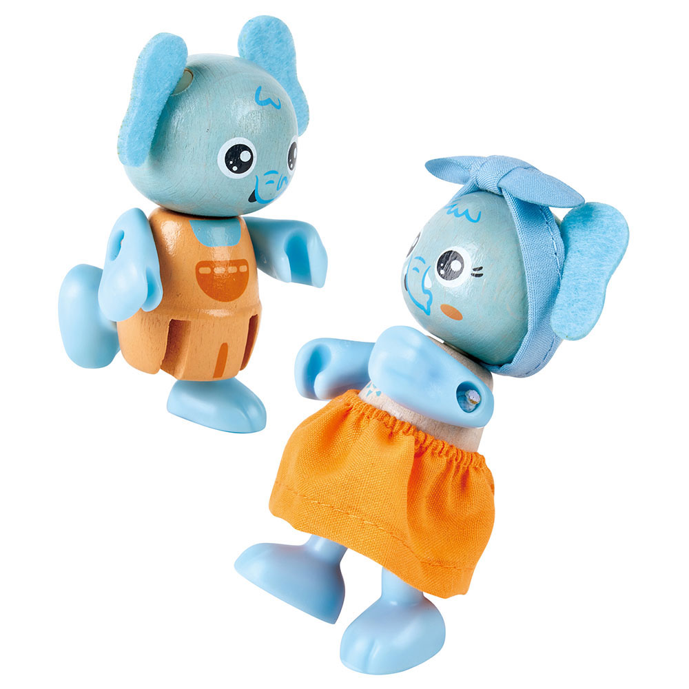 Hape - Personalized Green Planet Explorers FSC Elephant Family - 10 Pc Set