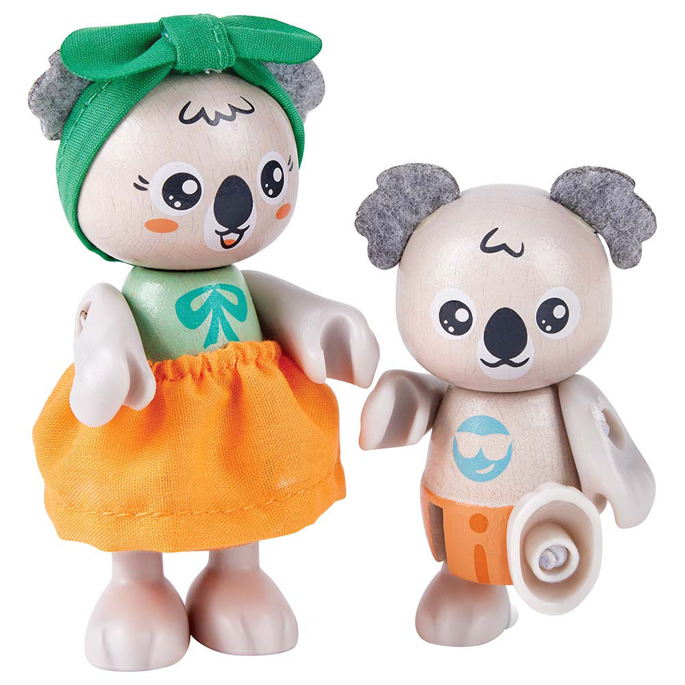Hape - Personalized Green Planet Explorers FSC Koala Family - 10 Pc Set