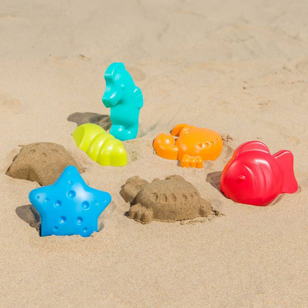 Hape - Personalized Sea Creatures Sand And Beach Toy Set - 5 Pc Set