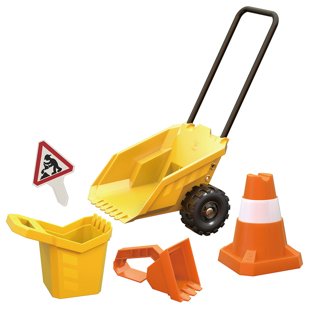 Hape - Personalized Construction Beach And Sand Toy Dumper Set - 5 Pc set