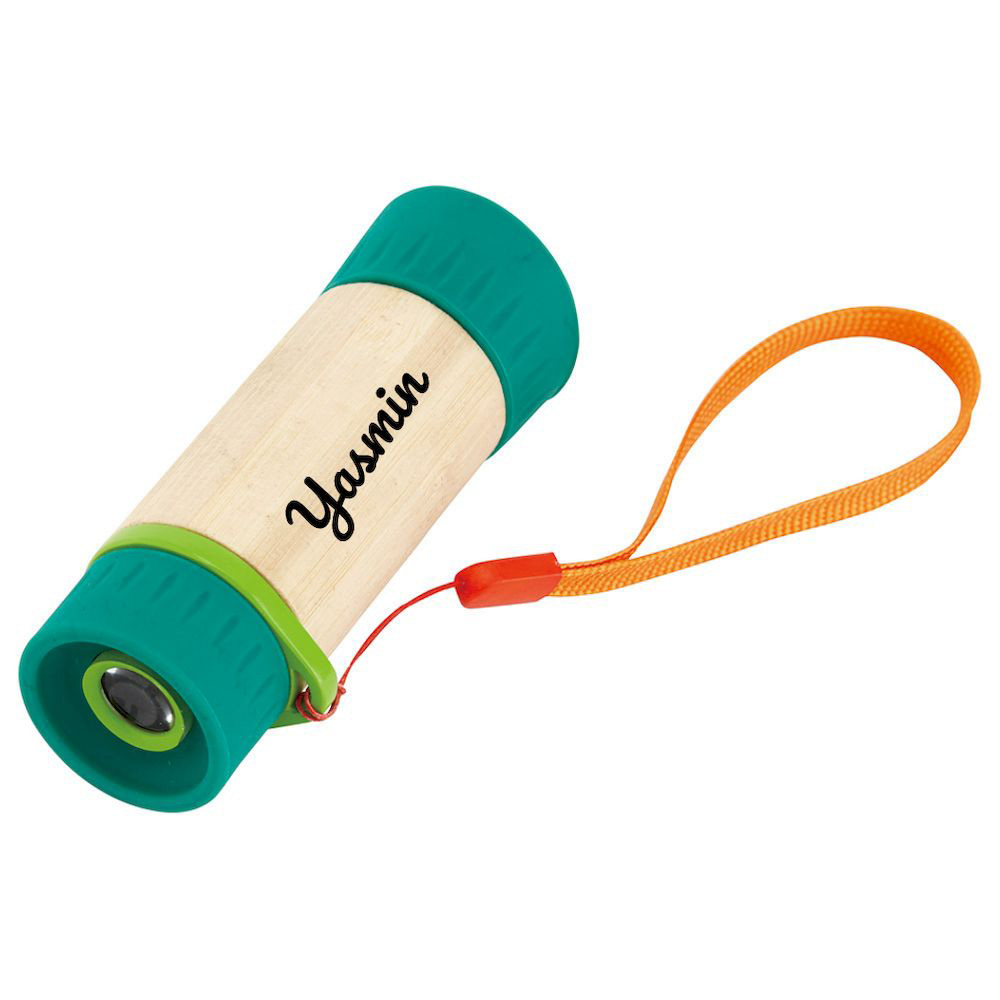 Hape - Personalized Adjustable Bamboo Telescope With Wrist Strap