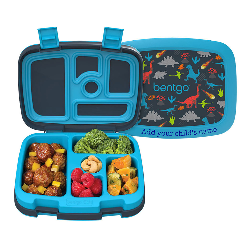 Bentgo - Personalized 5-Compartment Kids Lunch Box - Dinosaur