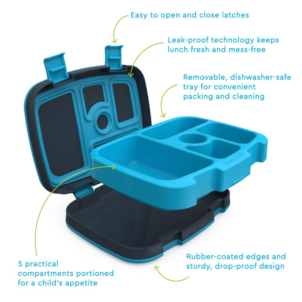 Bentgo - Personalized 5-Compartment Kids Lunch Box - Dinosaur