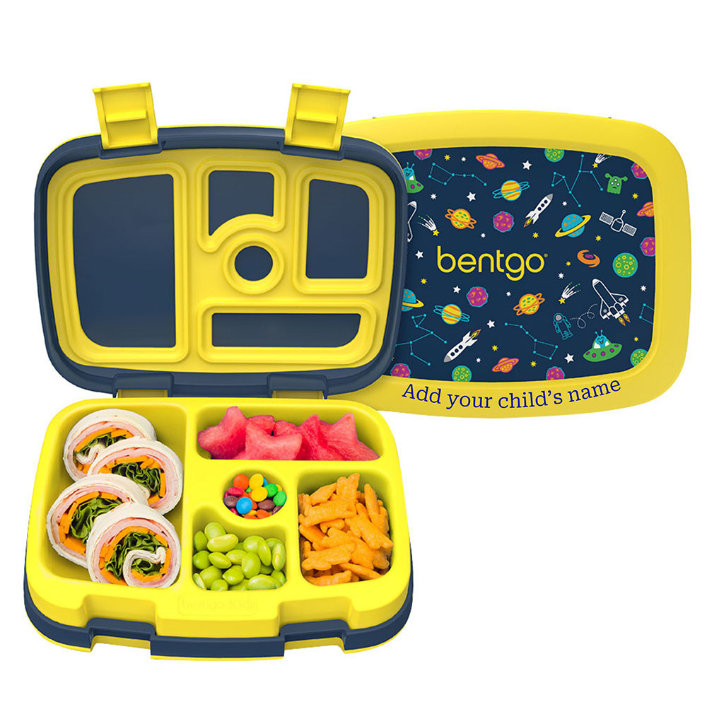 Bentgo - Personalized 5-Compartment Kids Lunch Box - Space