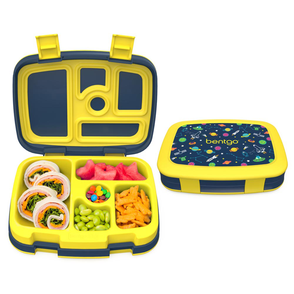 Bentgo - Personalized 5-Compartment Kids Lunch Box - Space