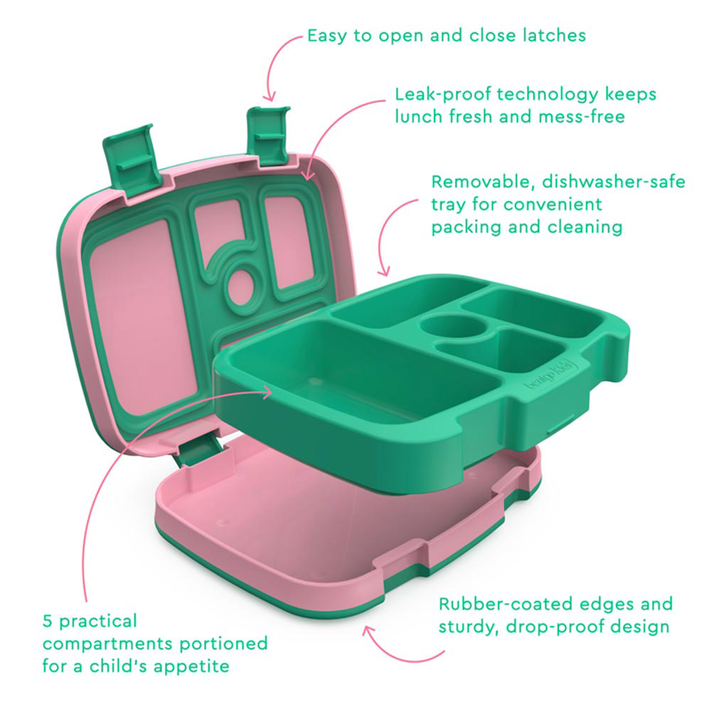 Bentgo - Personalized 5-Compartment Kids Lunch Box - Tropical