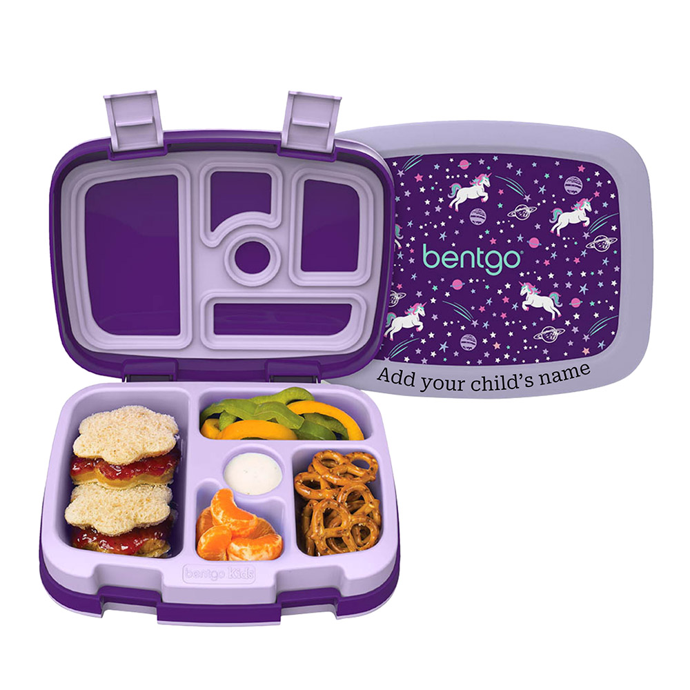 Bentgo - Personalized 5-Compartment Kids Lunch Box - Unicorn