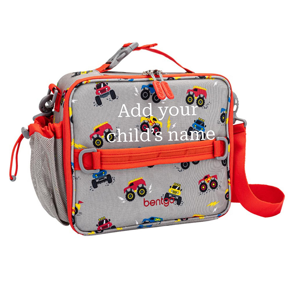 Bentgo - Personalized Kids Insulated Lunch Bag - Trucks