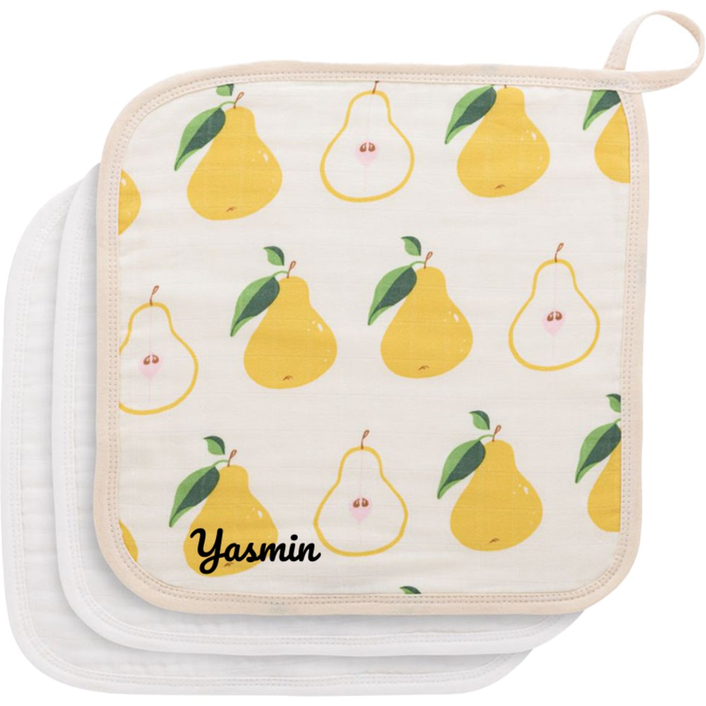 Anvi Baby - Personalized Face Cloth - Pearfect - 3 Pc Set