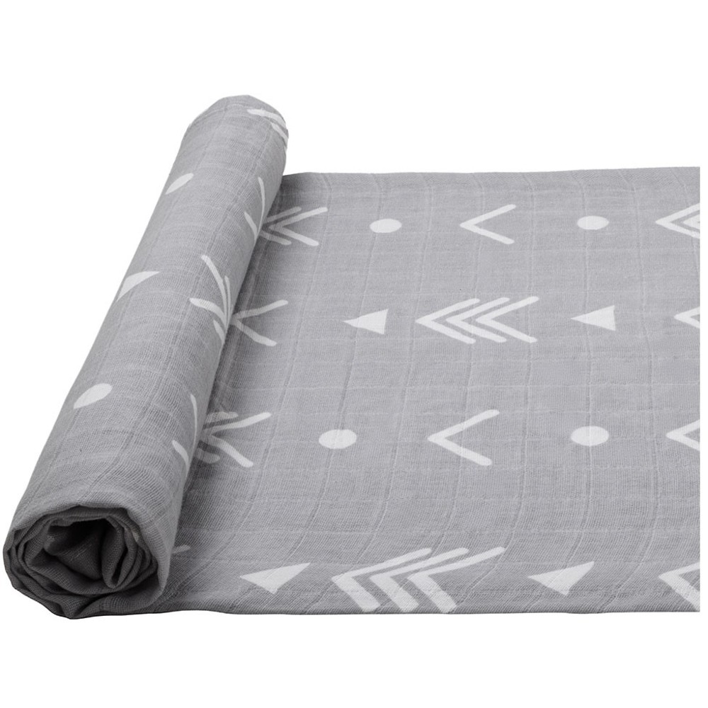 Anvi Baby - Personalized 100% Organic Cotton Muslin Swaddle Wrap - Arrow