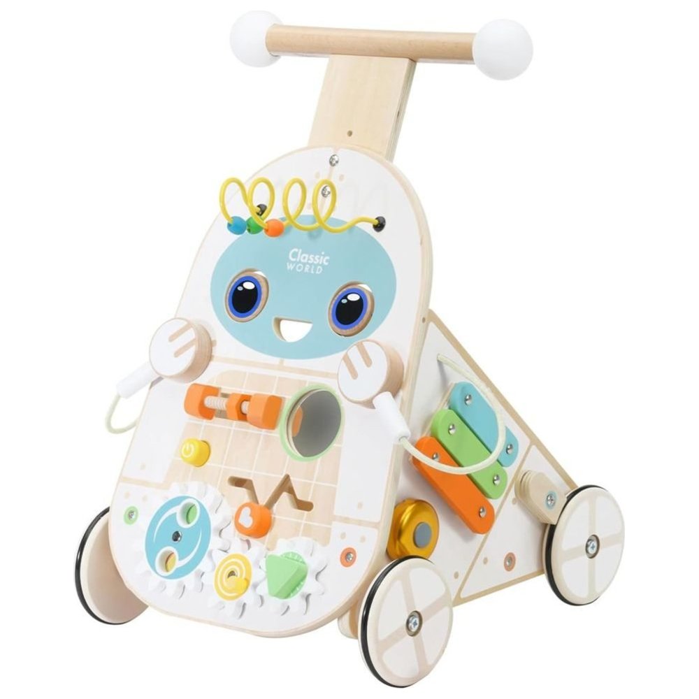 Classic World - Personalized Wooden Robot Activity Walker