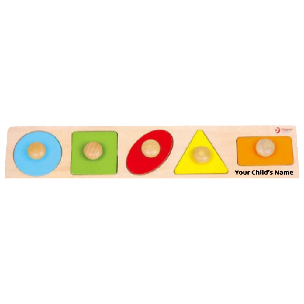 Classic World - Personalized Wooden Geometry Puzzle Toy