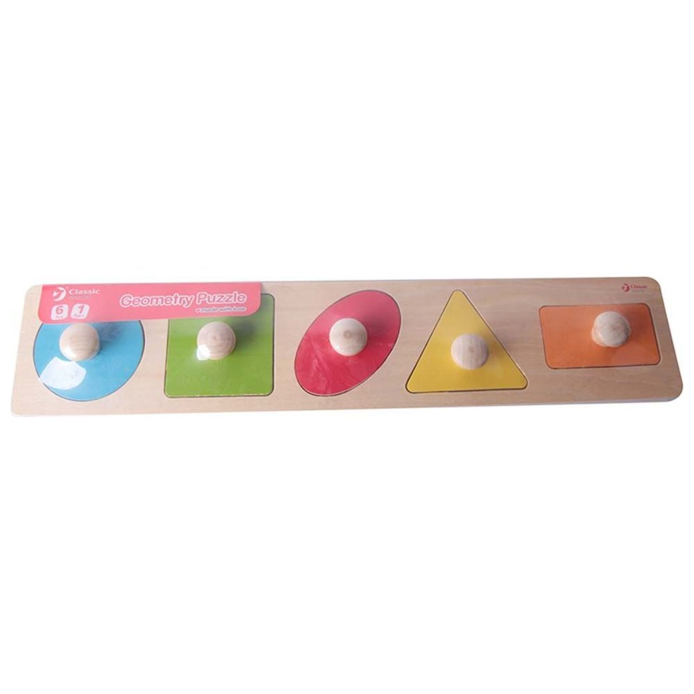 Classic World - Personalized Wooden Geometry Puzzle Toy