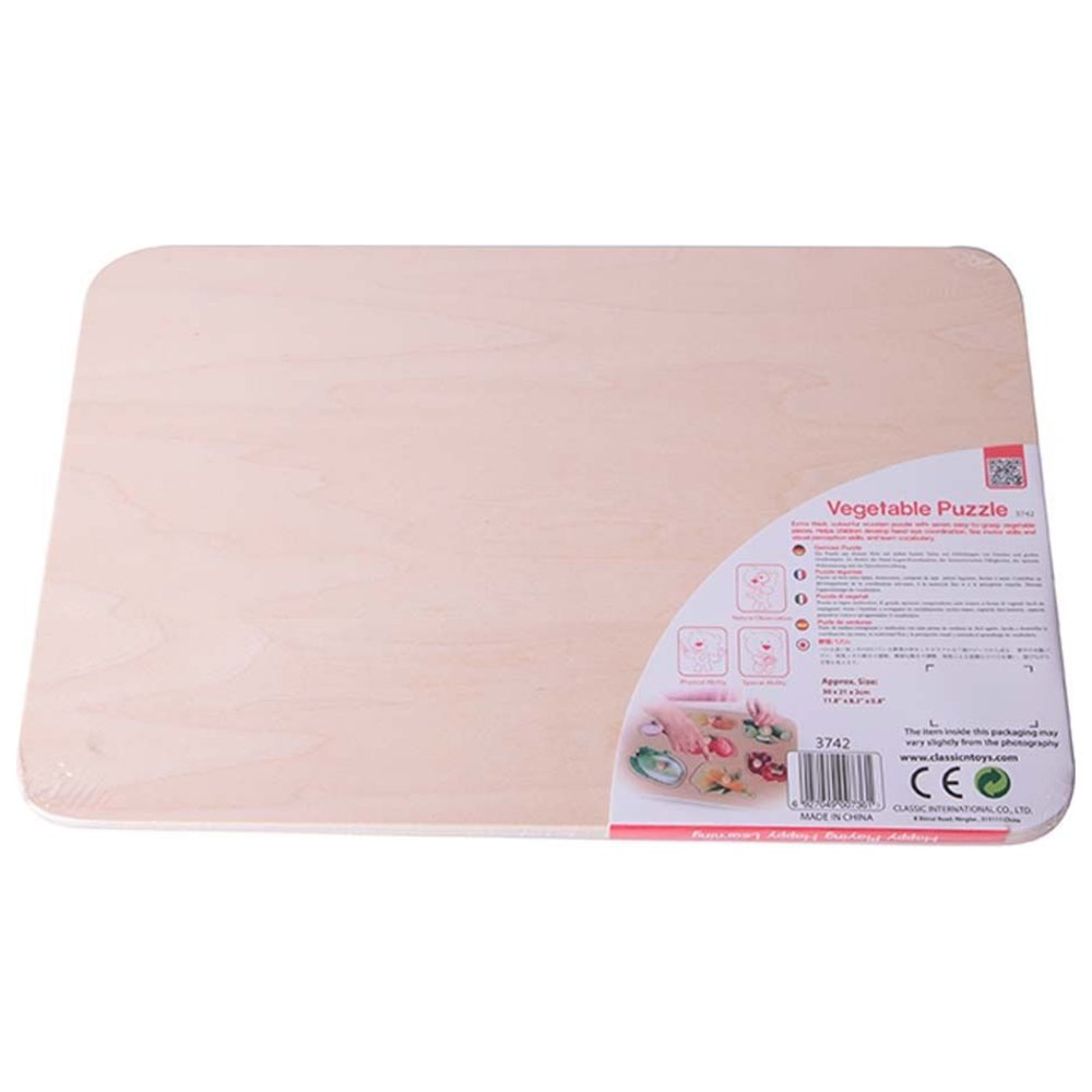 Classic World - Personalized Vegetable Puzzle | BPA Free | +18m
