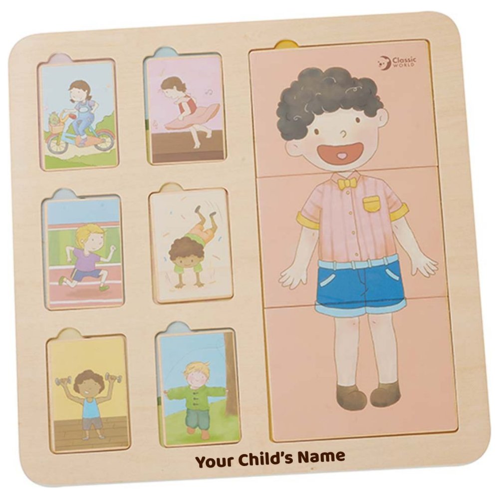 Classic World - Personalized Body Puzzle - 9 Pc Set