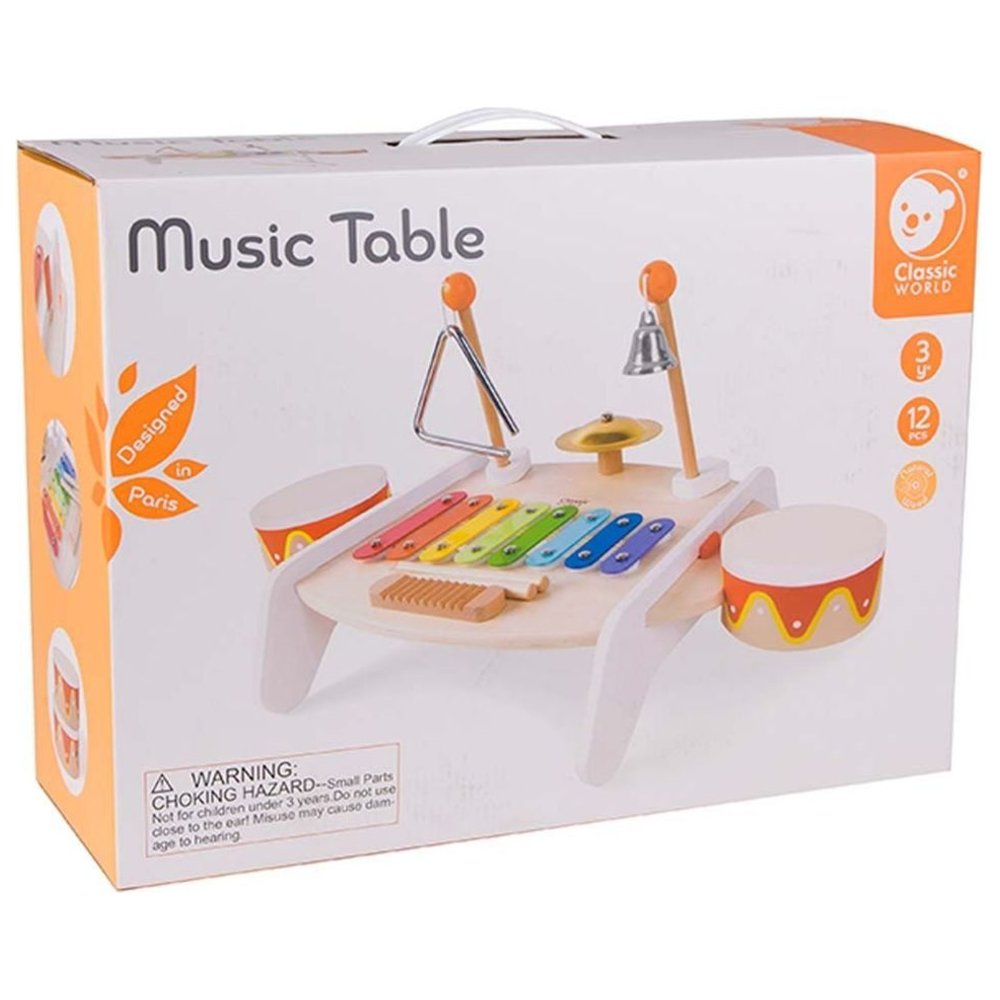 Classic World - Personalized Wooden Music Table