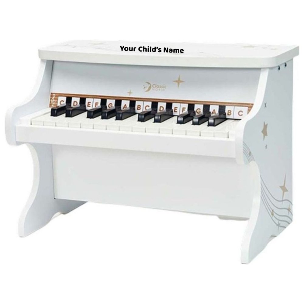 Classic World - Personalized Fantasy Piano Toy - White
