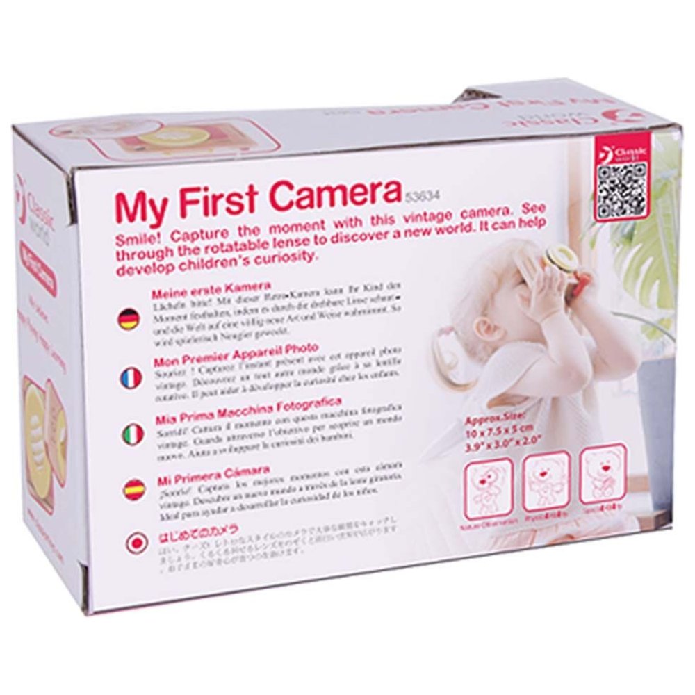 Classic World - Personalized Wooden Camera Toy | BPA Free | 10+ Months
