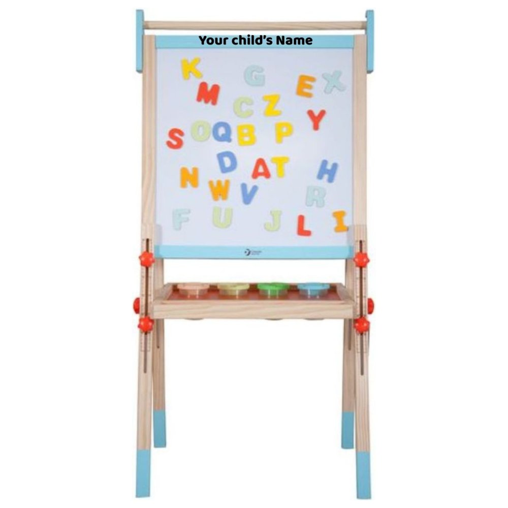 Classic World - Personalized Kids Multi-Functional Wooden Easel
