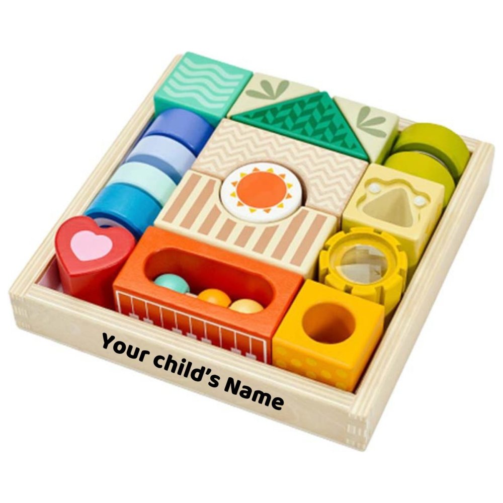 Classic World - Personalized Exploration Blocks Interactive Educational Wooden Toy