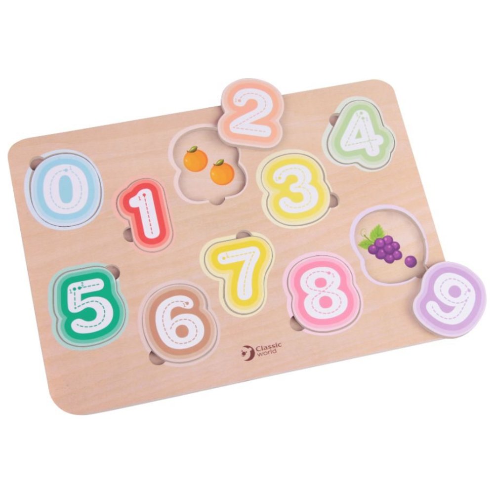 Classic World - Personalized Numbers Puzzle for Toddlers | 2+ Years