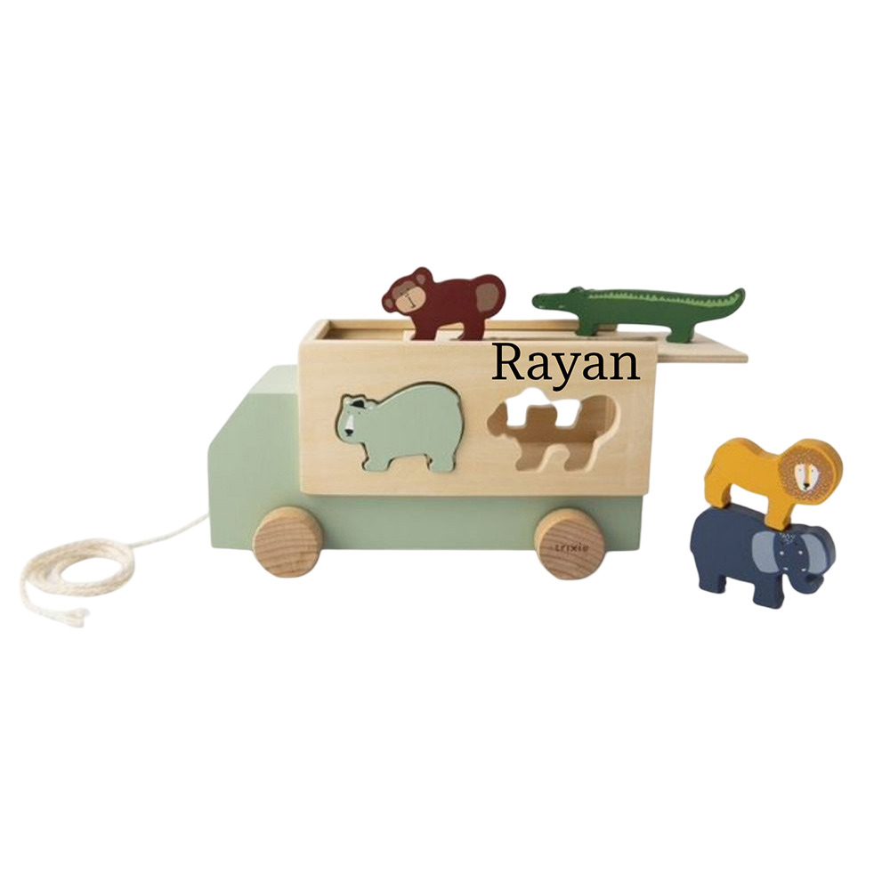 Trixie - Personalized Wooden Animal Truck