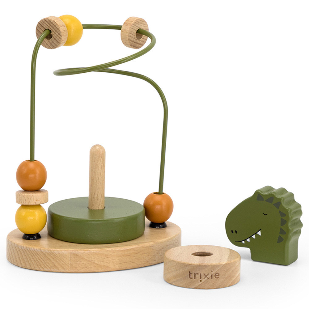 Trixie - Personalized Wooden Beads Maze - Mr. Dino