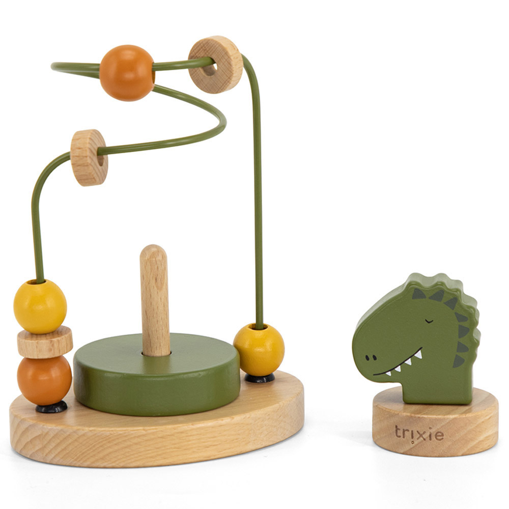 Trixie - Personalized Wooden Beads Maze - Mr. Dino