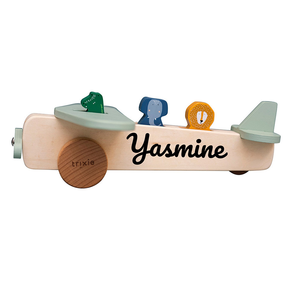 Trixie - Personalized Wooden Animal Airplane