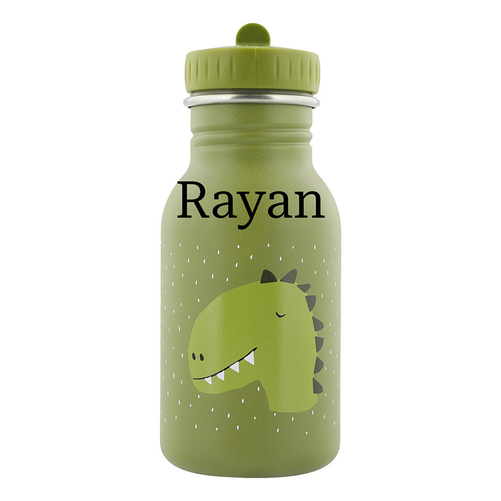 Trixie - Personalized Stainless Steel Bottle - Mr. Dino - 350 ml