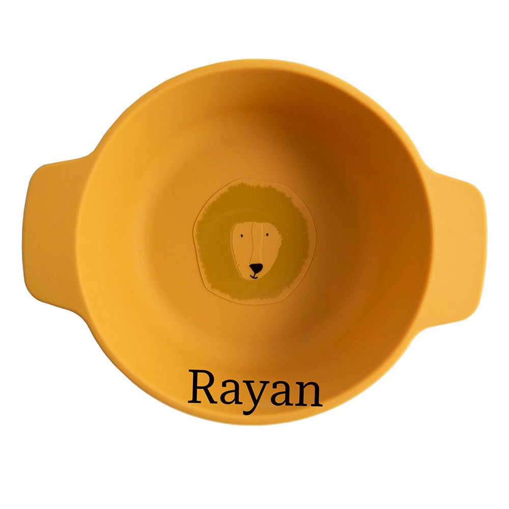 Trixie - Personalized Silicone Bowl - Mr. Lion
